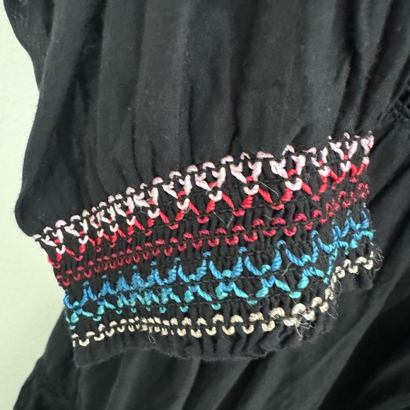 Free People Sunbeams Embroidered Off Shoulder Mini Dress Size Medium - Picture 8 of 8